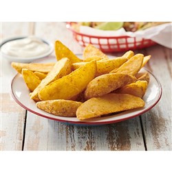 EDGELL BATTERED SEASONED POTATO WEDGE 2KG