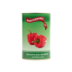 MEDITERRANEI ROASTED RED WHOLE PEPPERS 4.2KG