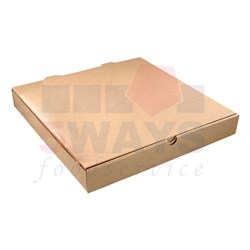 12" BROWN PIZZA BOX FOLDED 50's