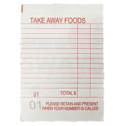 GEPPINO RED TAKEAWAY PADS 20 X 50