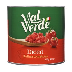 VAL VERDE ITALIAN DICED TOMATO 2.55KG