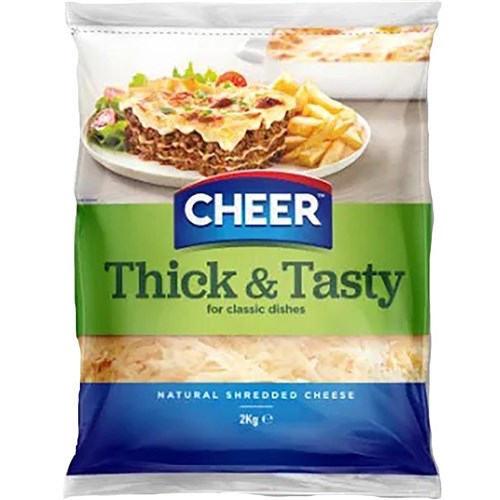 CHEER THICK TASTY SHREDDED CHEESE 2KG