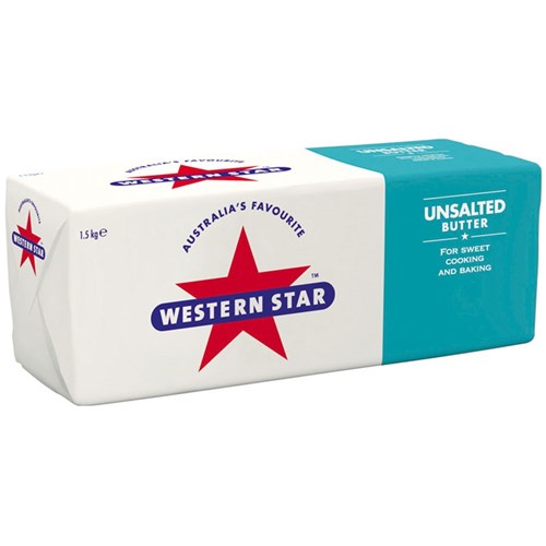 WESTERN STAR UNSALTED BUTTER 1.5KG