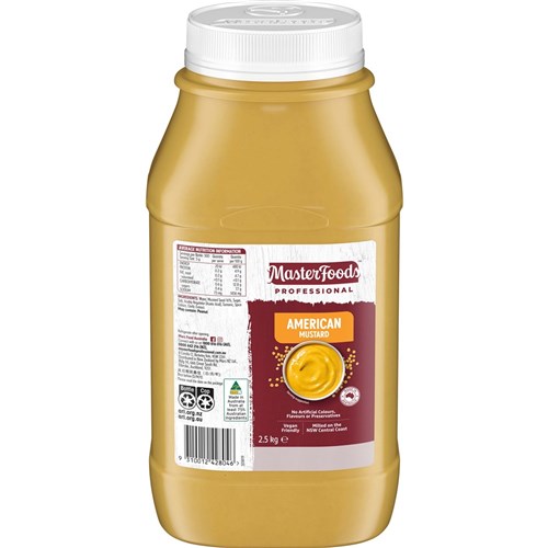 MASTERFOODS AMERICAN MUSTARD 2.5KG