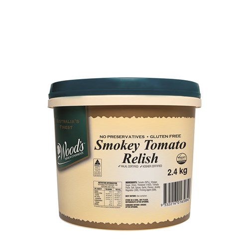 WOOD'S SMOKEY TOMATO RELISH 2.4KG