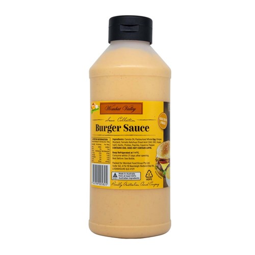 WOMBAT VALLEY BURGER SAUCE 1KG
