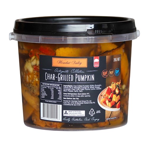 WOMBAT VALLEY CHAR GRILLED PUMPKIN MARINATED 2KG