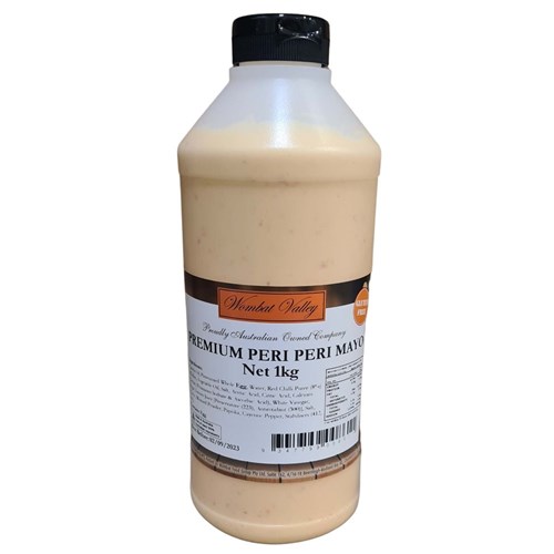 WOMBAT VALLEY PREMIUM PERI PERI MAYONNAISE 1KG