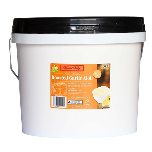 WOMBAT VALLEY ROASTED GARLIC AIOLI SAUCE 10KG